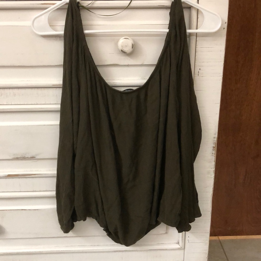 Army Green Crop Top